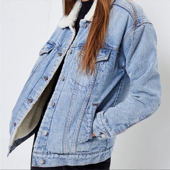 NWT Sherpa lined denim - Picture 2 of 5